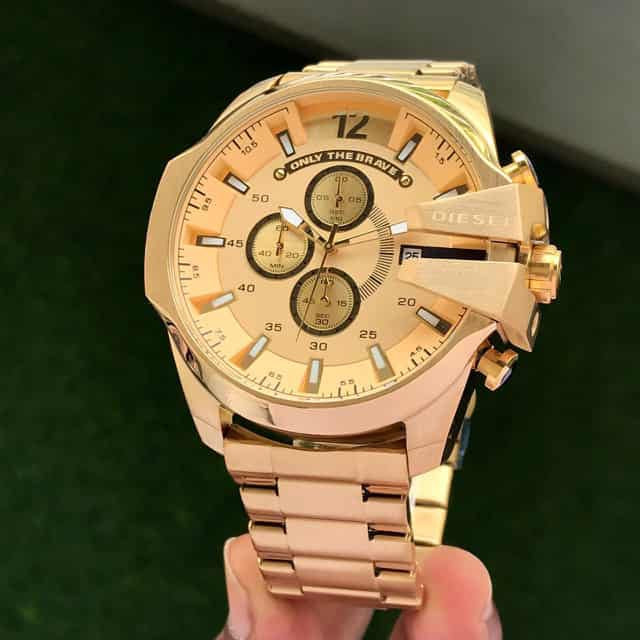 Diesel Mega Chief GoldRage – Chrono Luxe Edition