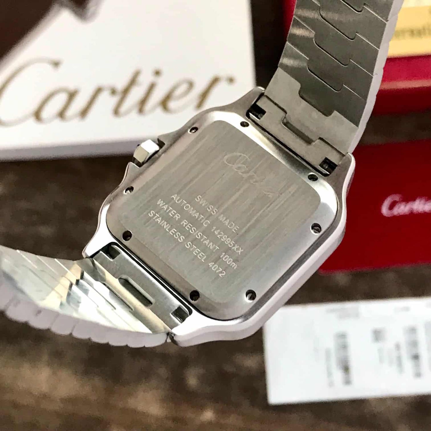 Cartier Santos Bleu – Automatic Steel Icon