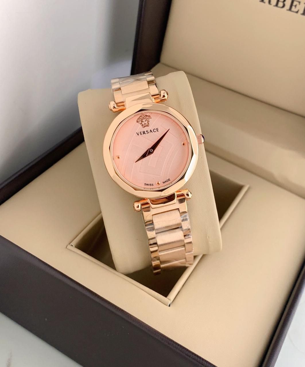 Luxury Versace Swiss Made Rose Gold Women's Watch