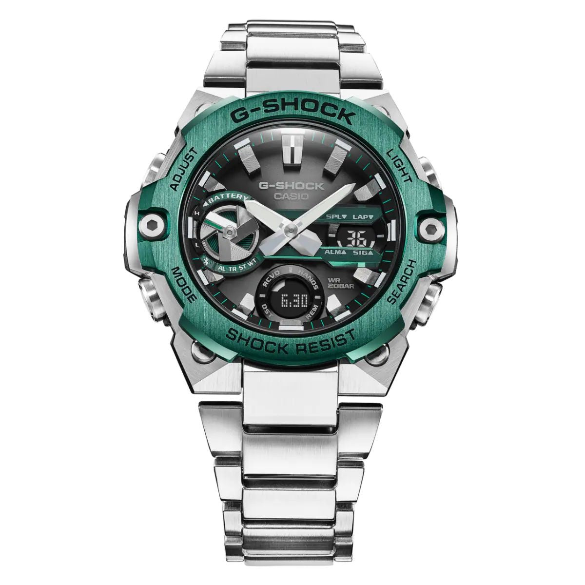 Casio Gshock G-Steel GST-B400 Stainless Steel Green Dial Men’s Watch