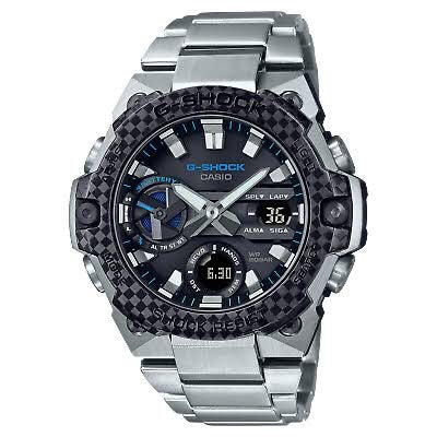 Casio Gshock G-Steel GST-B400 Stainless Steel Black Dial Men’s Watch