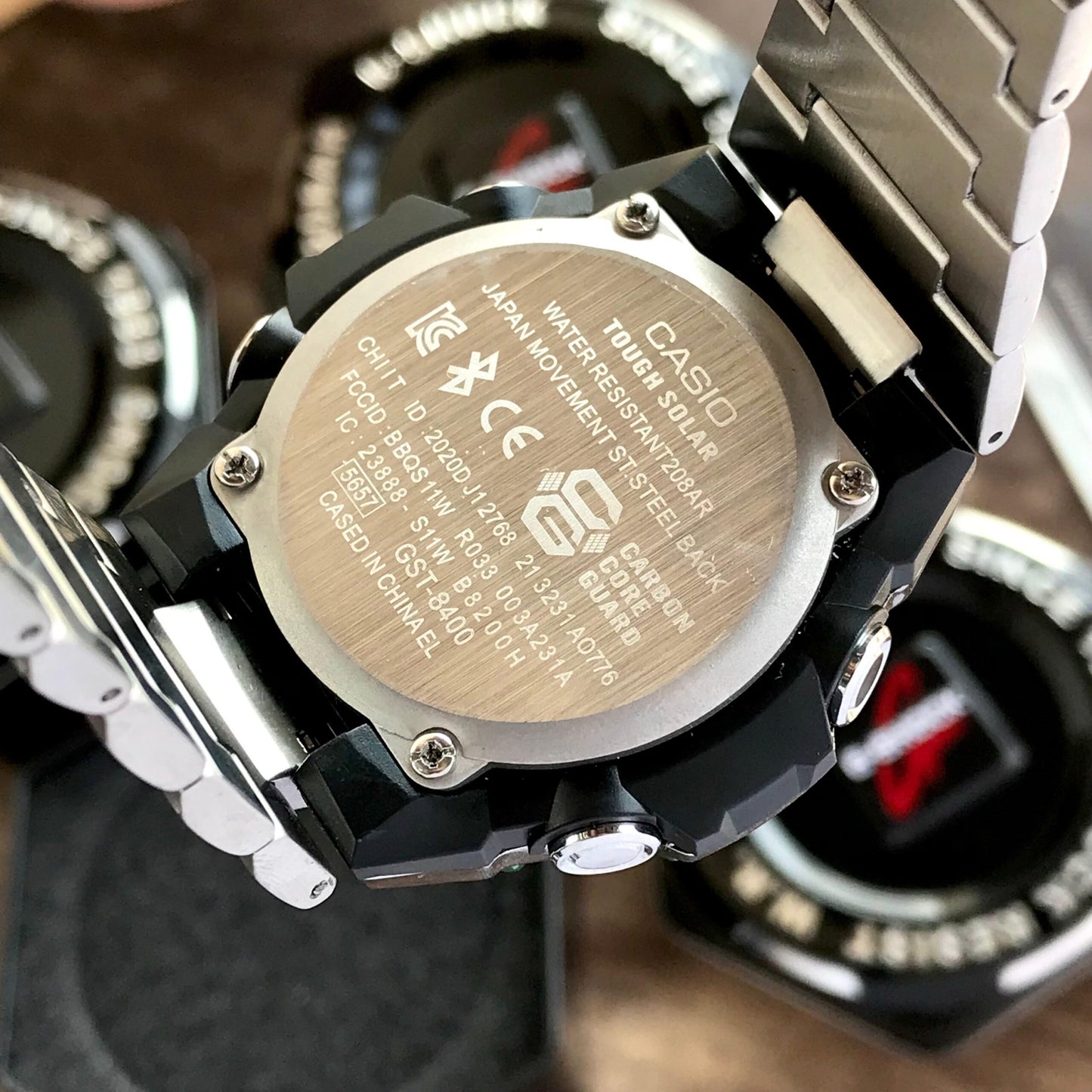 Casio Gshock G-Steel GST-B400 Stainless Steel Grey Dial Men’s Watch