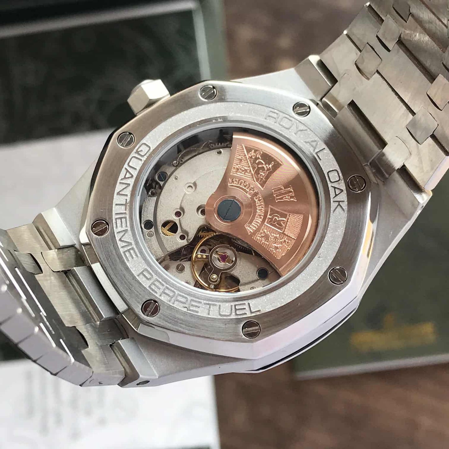 Audemars Piguet Royal Oak Open Worked Silver Skeleton Dial Automatic Men’s