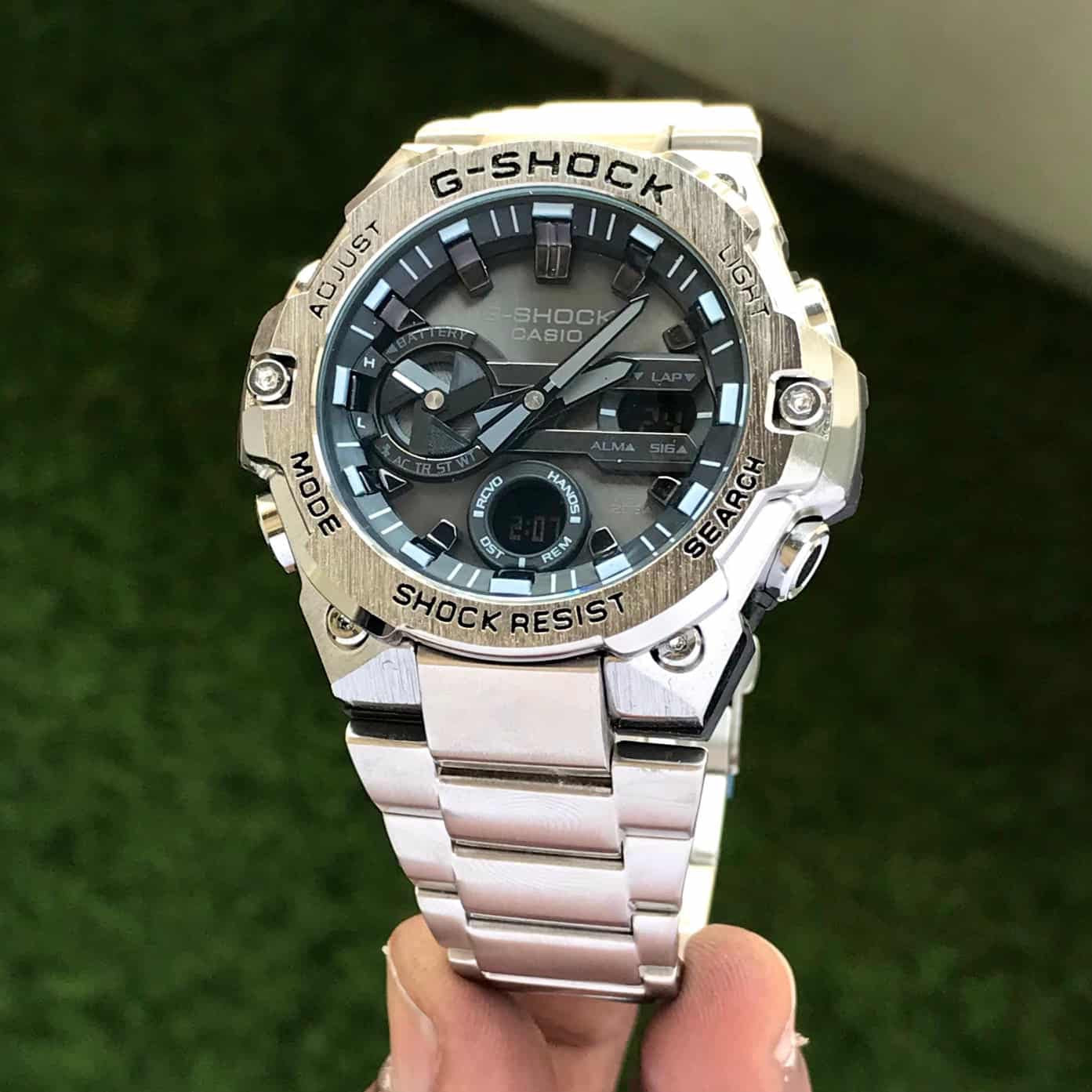 Casio Gshock G-Steel GST-B400 Stainless Steel Grey Dial Men’s Watch
