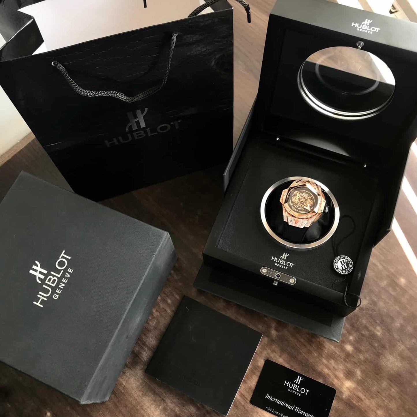 Hublot Big Bang – Rose Gold & Diamond Skeleton Dial | Men's Luxury Watch