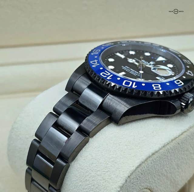 Rolex-Style GMT-Master II “Batman” – Black & Blue Ceramic Bezel