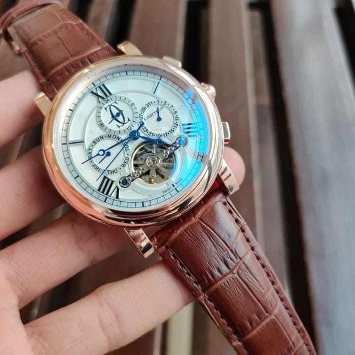 Cartier Celeste Tourbillon – Rose Gold & Cognac Elegance