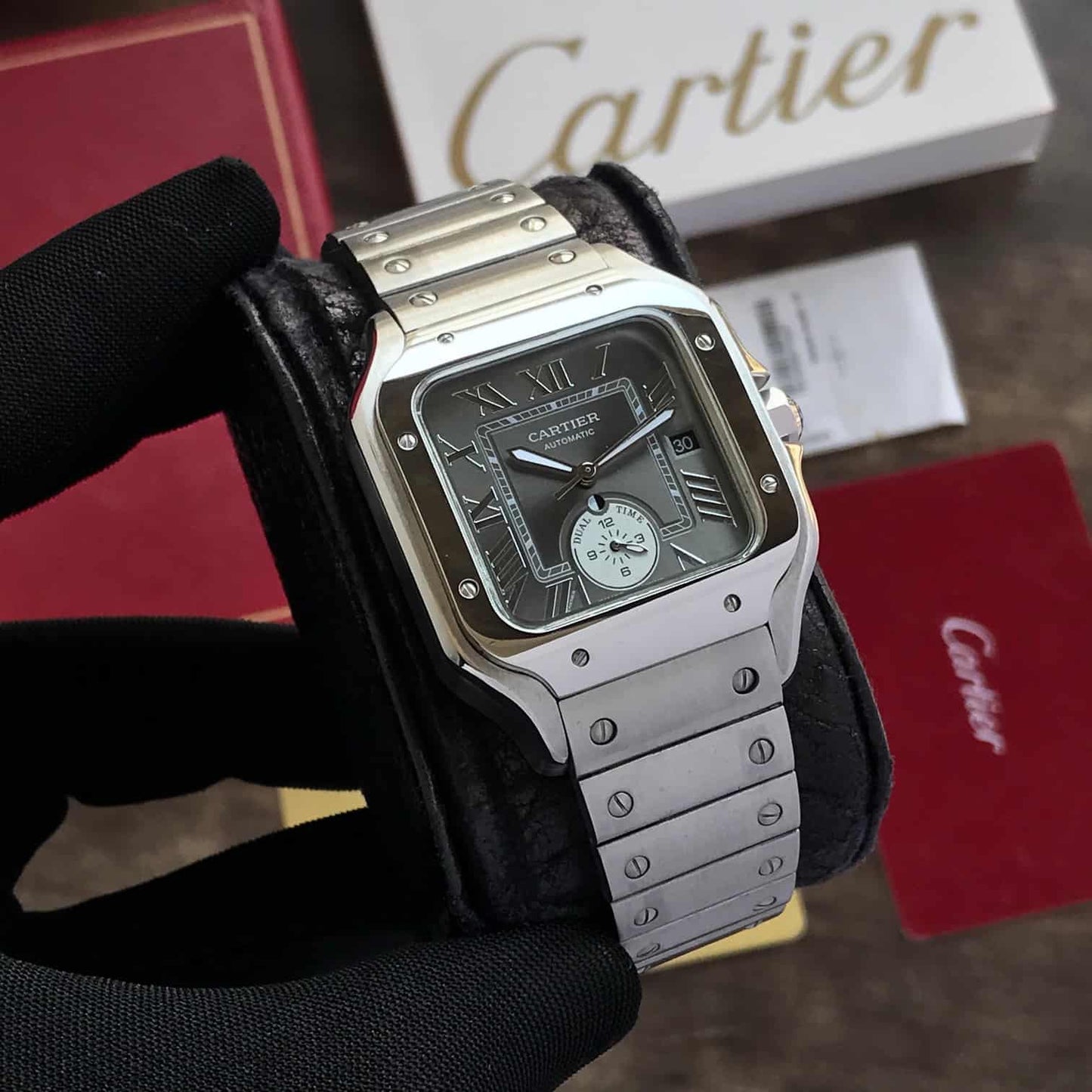 Cartier Santos Galant – Automatic Steel Elegance