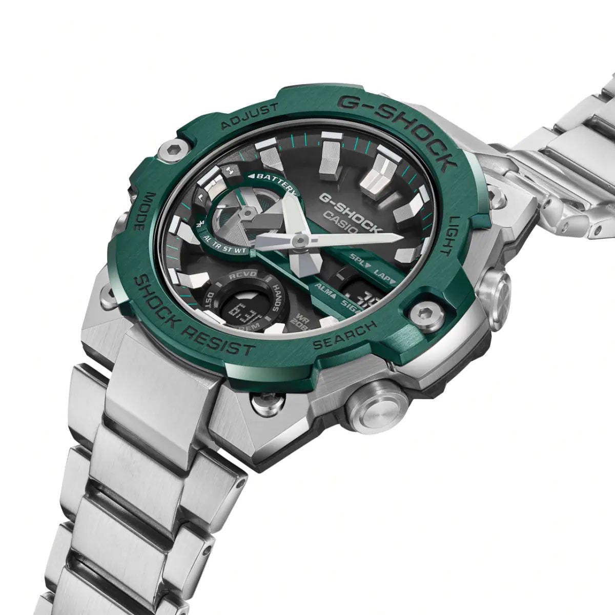 Casio Gshock G-Steel GST-B400 Stainless Steel Green Dial Men’s Watch