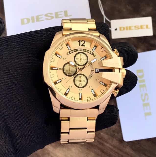 Diesel Mega Chief GoldRage – Chrono Luxe Edition