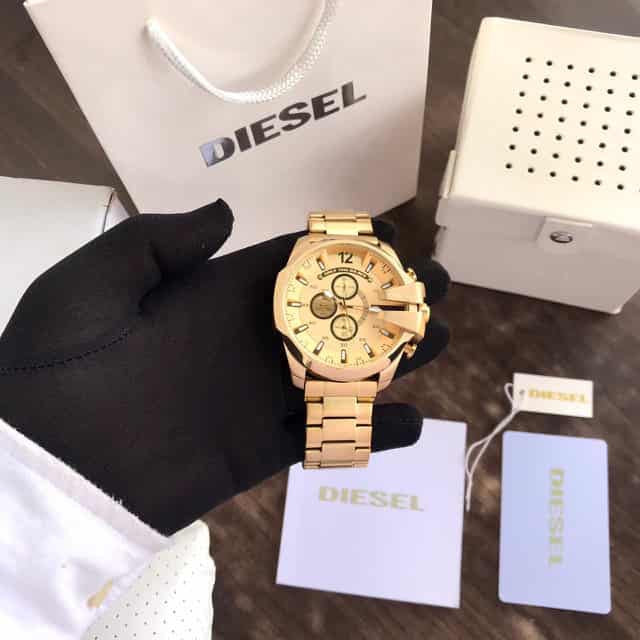 Diesel Mega Chief GoldRage – Chrono Luxe Edition