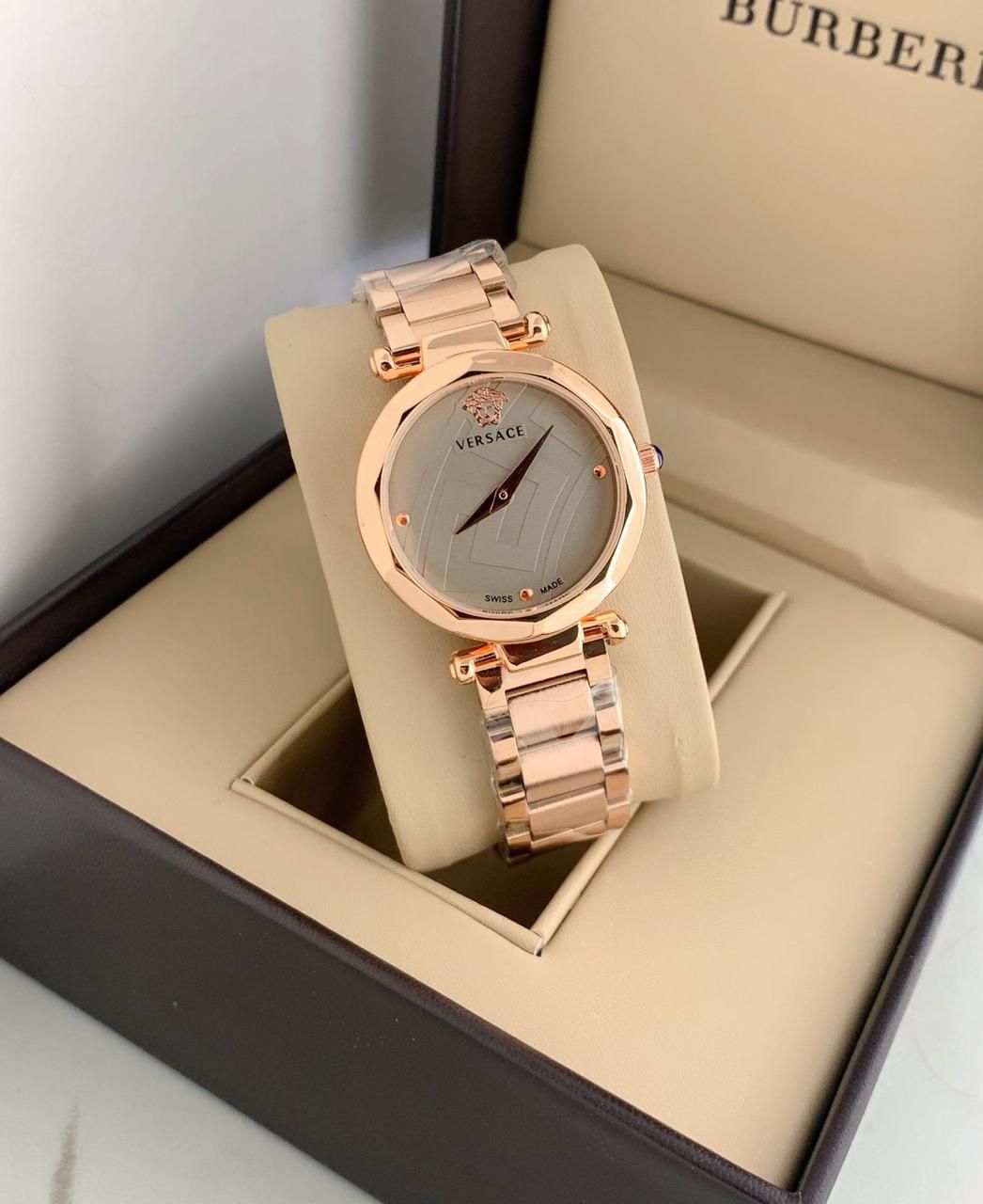 Luxury Versace Swiss Made Rose Gold Women's Watch