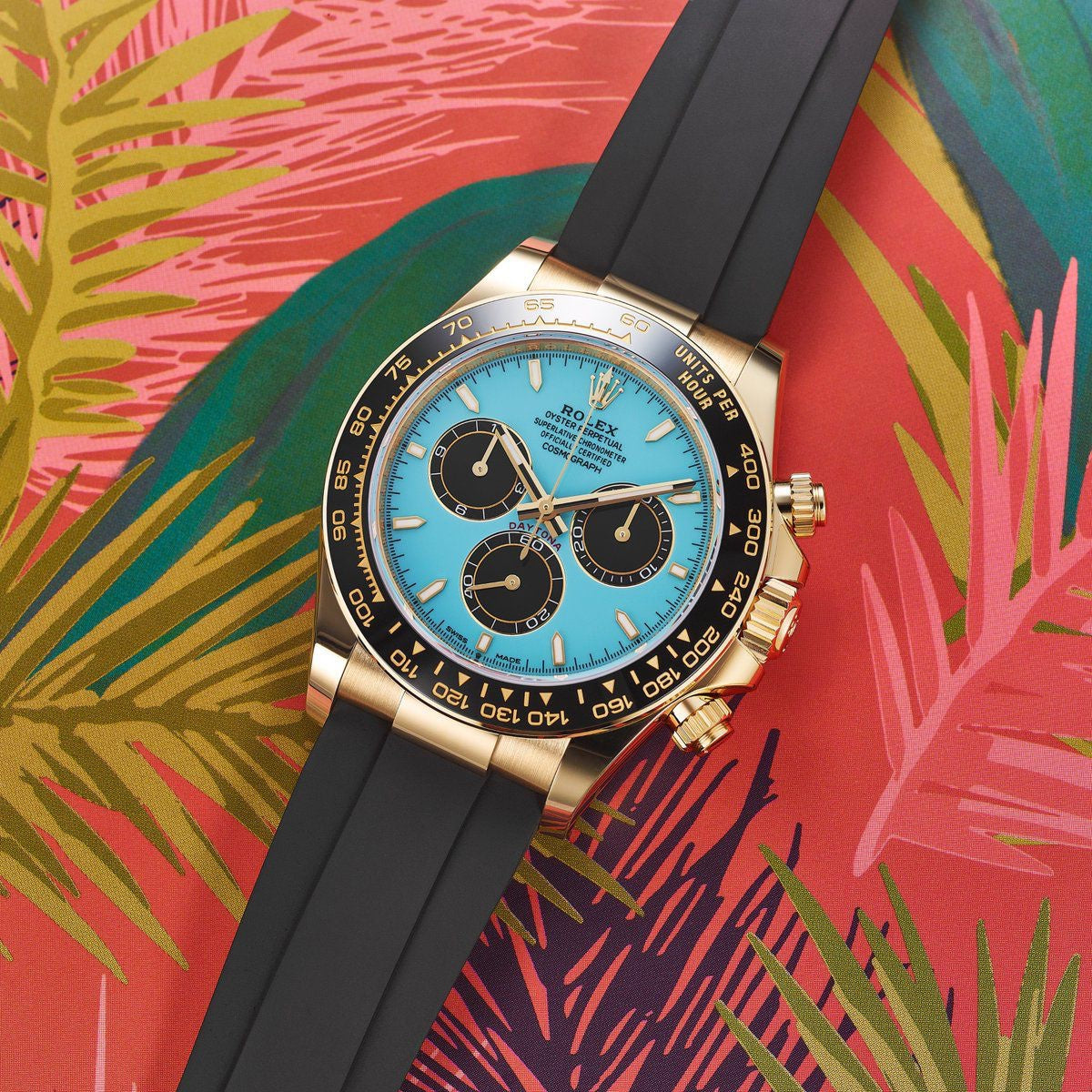 Rolex Cosmograph Daytona Turquoise Blue Dial Men’S Watch