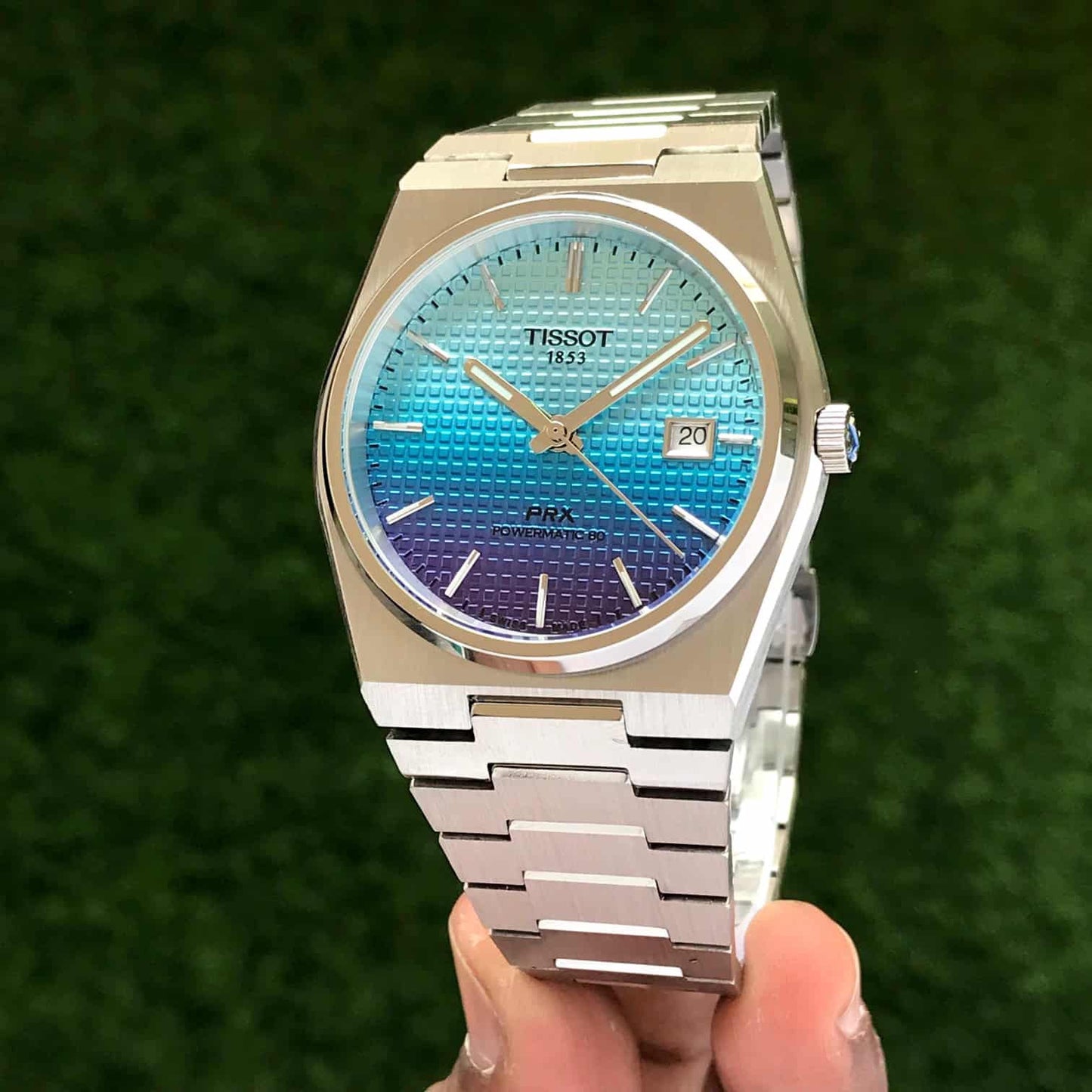 Tissot PRX Japanese Premium Japanese Quartz Blue Dial Mens Watch