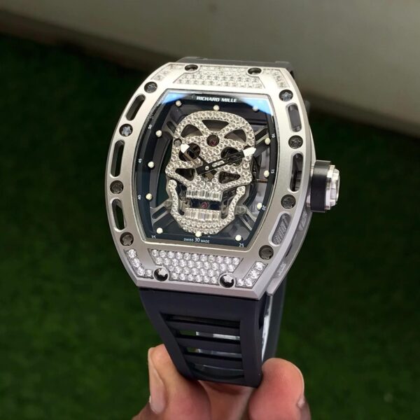 Richard Mille RM052 Skull White Diamond Semi ETA Machinery