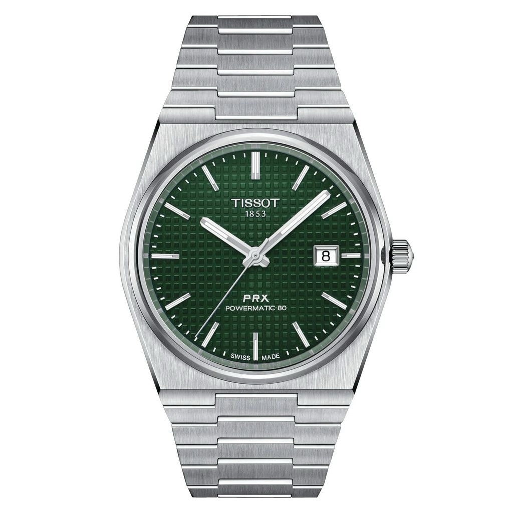 Tissot PRX Powermatic Japanese Green Dial Automatic Mens Watch