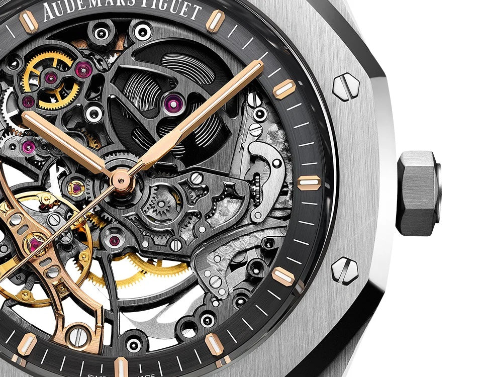 Audemars Piguet Royal Oak Open Worked Silver Skeleton Dial Automatic Men’s