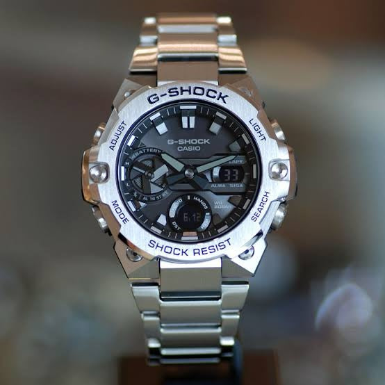 Casio Gshock G-Steel GST-B400 Stainless Steel Grey Dial Men’s Watch
