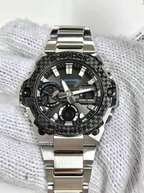 Casio Gshock G-Steel GST-B400 Stainless Steel Black Dial Men’s Watch