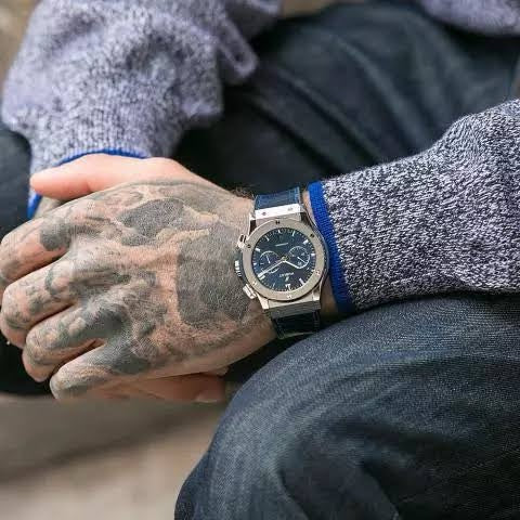 Hublot Classic Fusion Chronograph – Blue Dial | Stainless Steel | Men's Luxury Watch