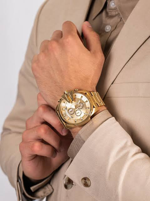 Diesel Mega Chief GoldRage – Chrono Luxe Edition