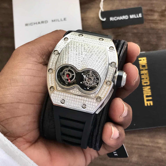 Richard Mille Diamond Tonneau – Dual Dial Skeleton Edition