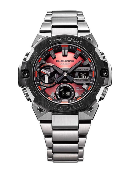 Casio Gshock G-Steel GST-B400 Stainless Steel Red Dial Men’s Watch