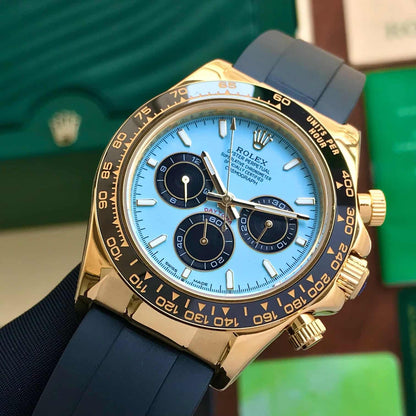 Rolex Cosmograph Daytona Turquoise Blue Dial Men’S Watch