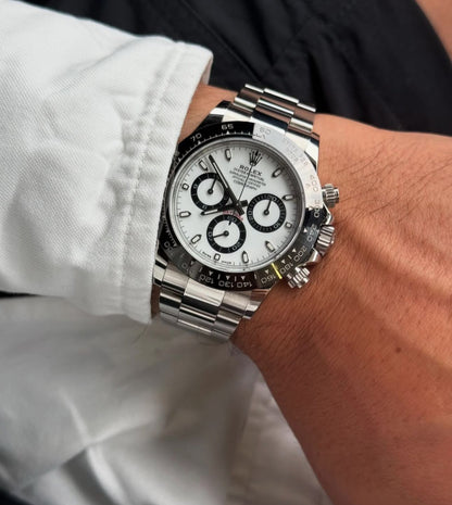 Rolex Cosmograph Daytona – White Dial Steel Chronograph