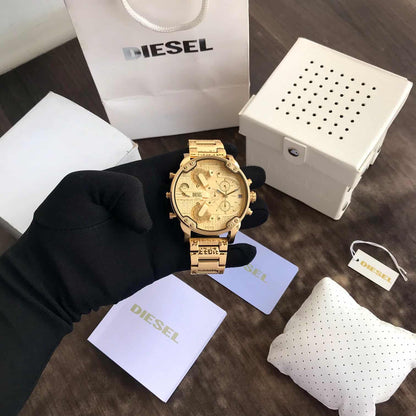 Diesel Mr. Daddy 2.0 GoldForge – Multi-Time Zone Chrono Edition