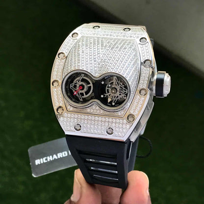 Richard Mille Diamond Tonneau – Dual Dial Skeleton Edition