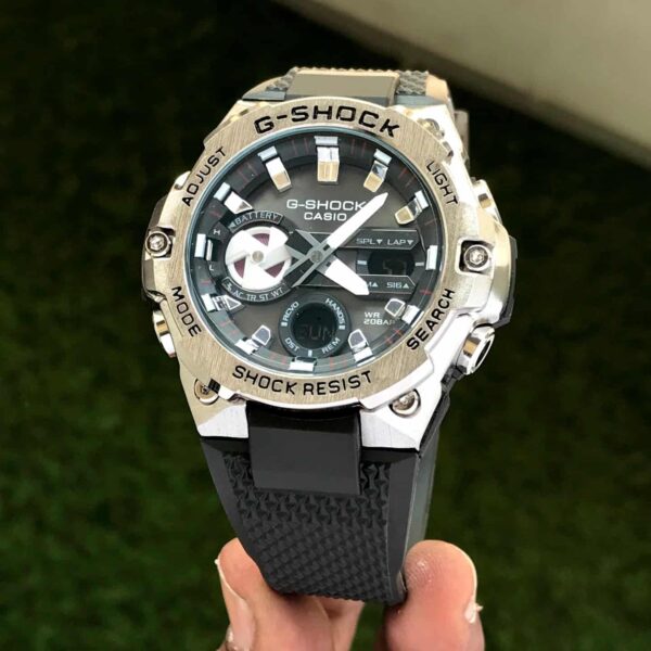 Casio Gshock Gravitymaster GR B100-1A4ER Silver Black Dial Mens Watch