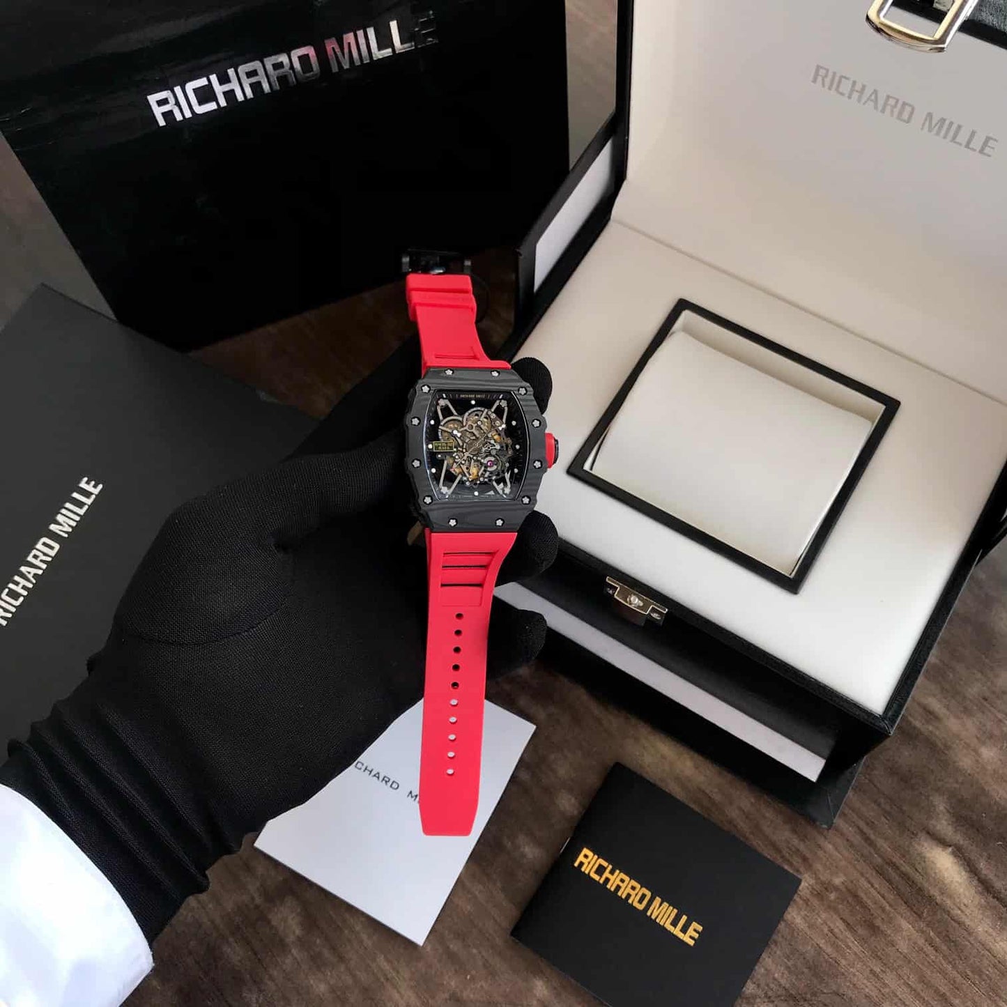 Richard Mille RM 35-02 Rafa Premiums Carbon Body Light Weight Automatic Mens Watch
