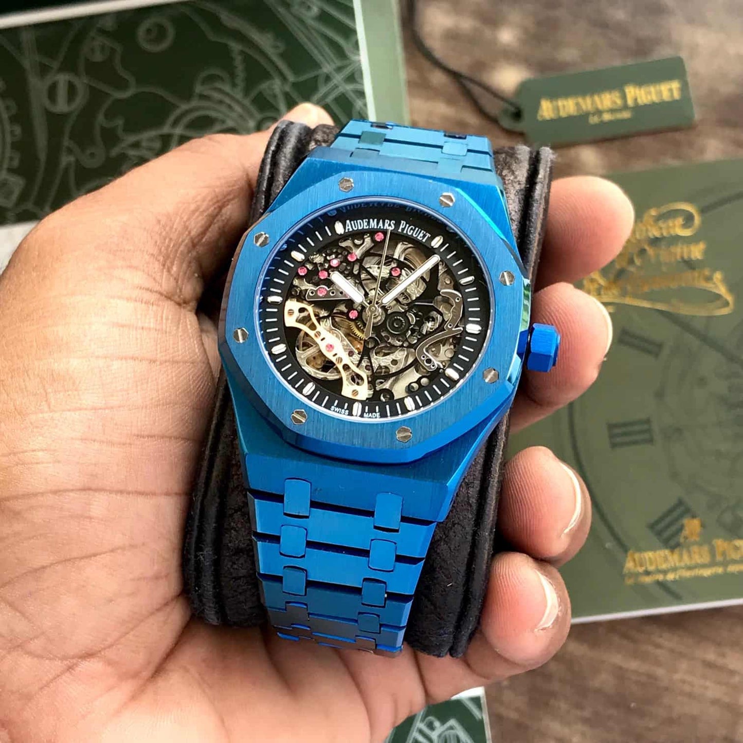 Audemars Piguet Royal Oak Double Balance Wheel Openworked – Blue Skeleton Edition