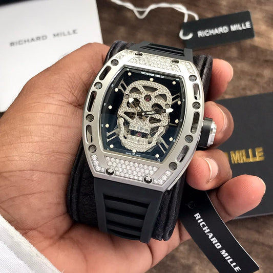 Richard Mille RM052 Skull White Diamond Semi ETA Machinery