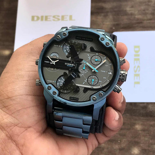 Diesel Mr. Daddy 2.0 BlueTitan – Quad Time Zone Chrono Edition