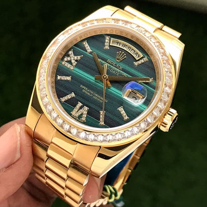 Rolex Day-Date Majestic – Emerald Gold Diamond Edition