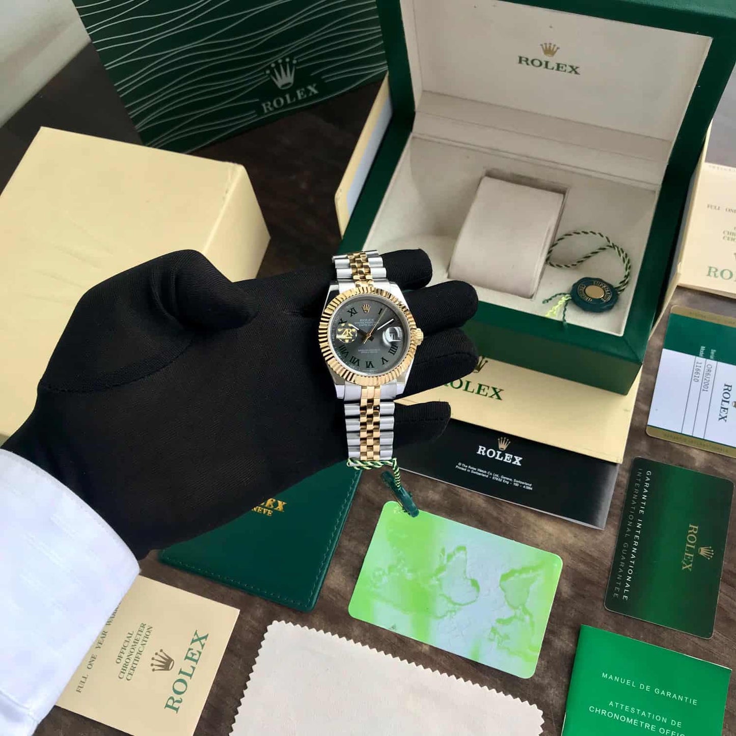 Rolex Date Just 41 Two Tone Automatic Mens Watch