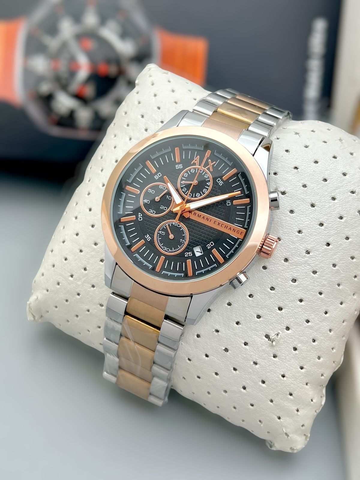 Armani Exchange AX Stainless Steel Chronograph Men’s Watch – Silver Edition