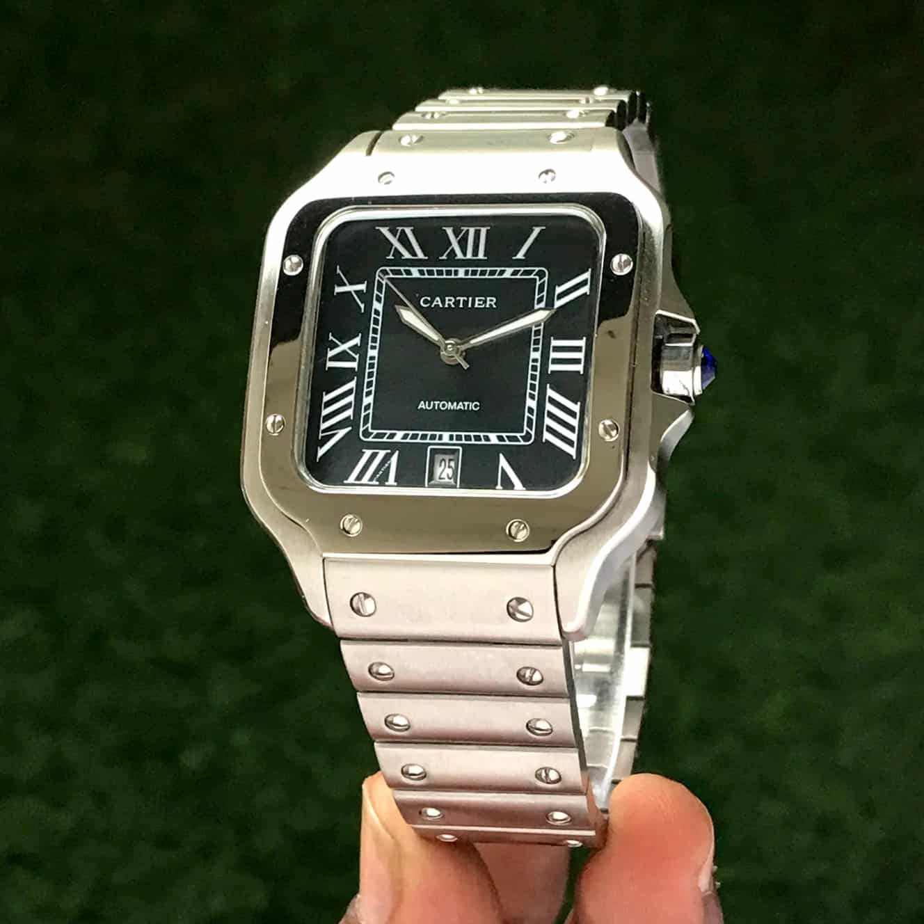 Cartier Santos Noire – Automatic Steel Icon