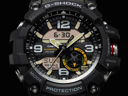 Casio G-Shock Mudmaster GG-1000-1A3DR Black Analog-Digital Dial Green Resin Strap Men’s Watch G662