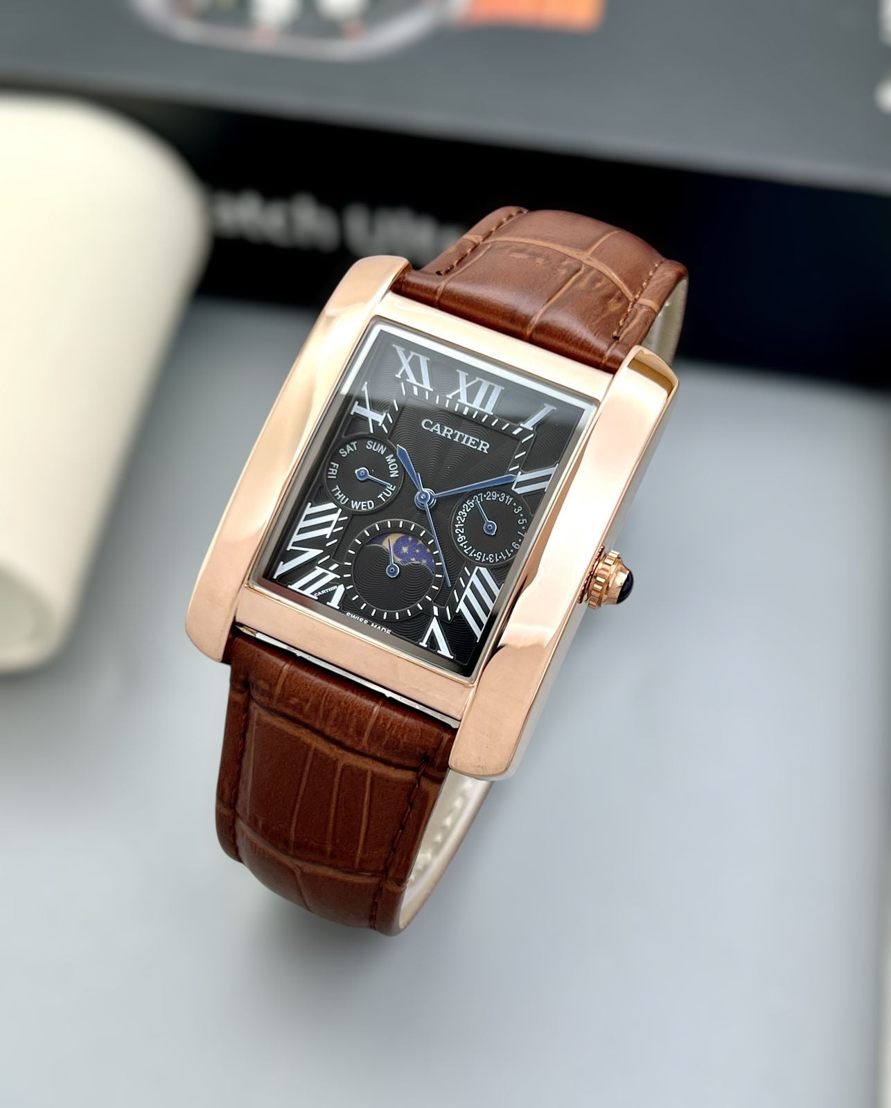 Cartier Tank Moonphase Multi-Function Watch