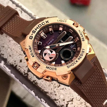 Casio Gshock Gravitymaster GR B100-1A4ER Rosegold Dial Mens Watch