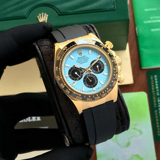 Rolex Cosmograph Daytona Turquoise Blue Dial Men’S Watch