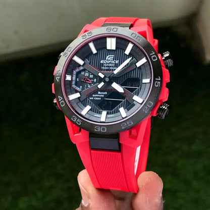 Casio Edifice Redline Sync – Tough Solar Bluetooth Edition