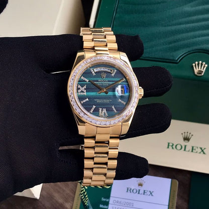 Rolex Day-Date Majestic – Emerald Gold Diamond Edition