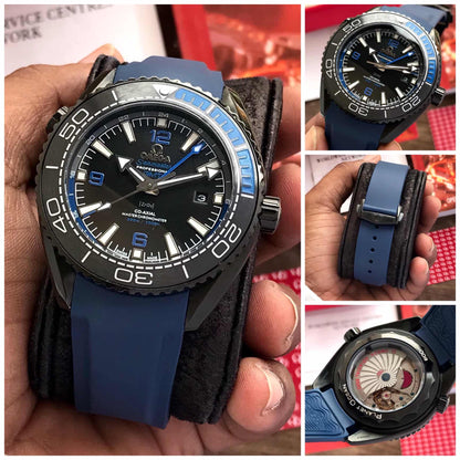 Omega Seamaster Co-Axial GMT Deep Blue Automatic Mens Watch