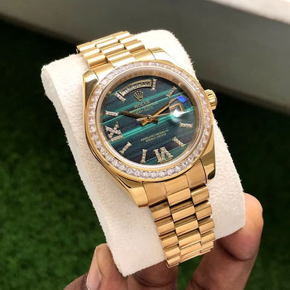 Rolex Day-Date Majestic – Emerald Gold Diamond Edition