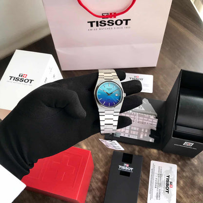Tissot PRX Japanese Premium Japanese Quartz Blue Dial Mens Watch