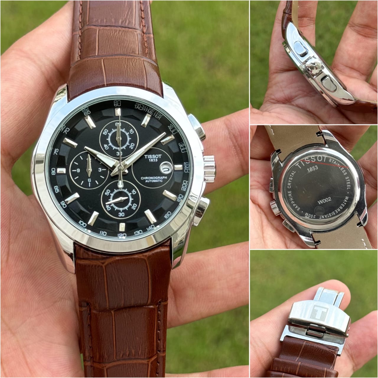Tissot Chronograph Automatic Men’s Watch – Classic Brown Leather Strap
